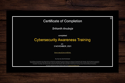 srikanthanubojacertificate