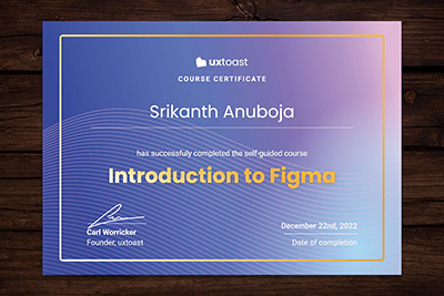 srikanthanubojacertificate