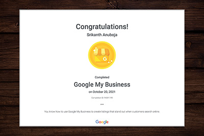 srikanthanubojacertificate